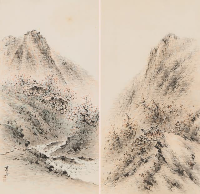 춘경산수, 추경산수