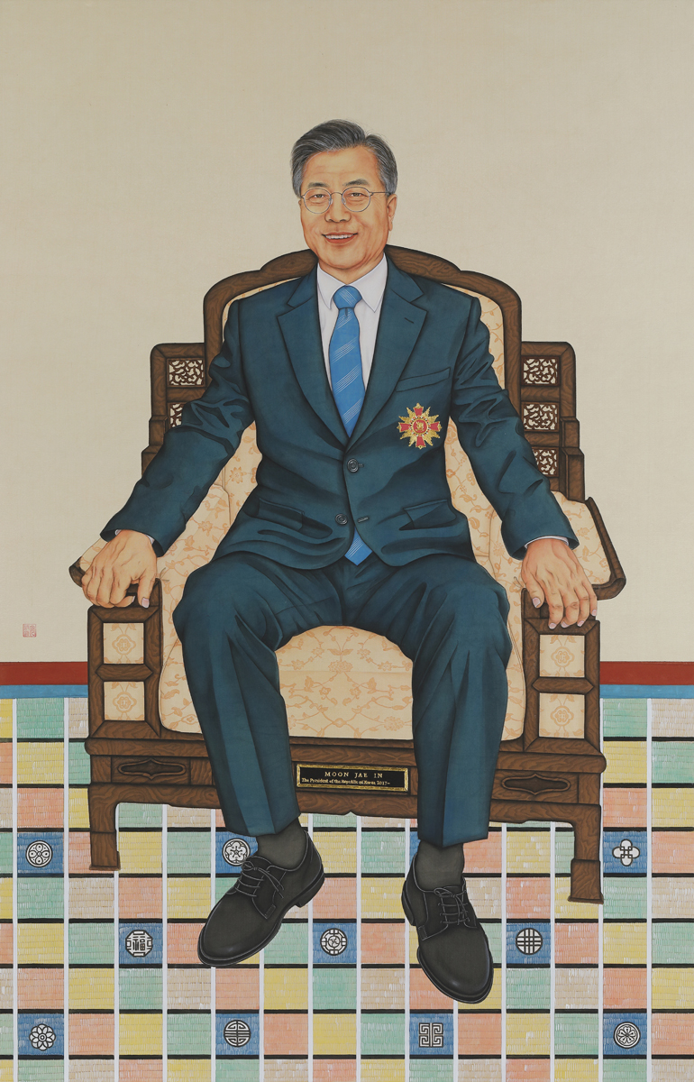 문재인 대통령 초상, 179x115.5cm, 견본채색, 2021_1.jpg